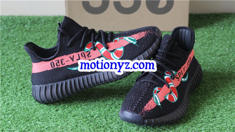 Yeezy Boost 350 V2 Snakes Black Red